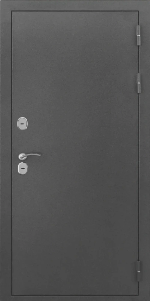 Входная дверь ДвериПРО L-Термо серебро ФЛ-256 (10мм, бетон пепельный) DPRO197944 внешняя сторона