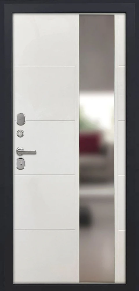 Входная дверь ДвериПРО Модель L-48 ФЛЗ-649 капучино (зеркало) DPRO198139 внутренняя сторона