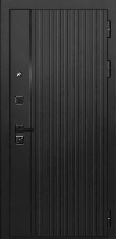 Входная дверь ДвериПРО L-45 СБ-1 (ст. белое, 16мм, венге) DPRO198340 внешняя сторона